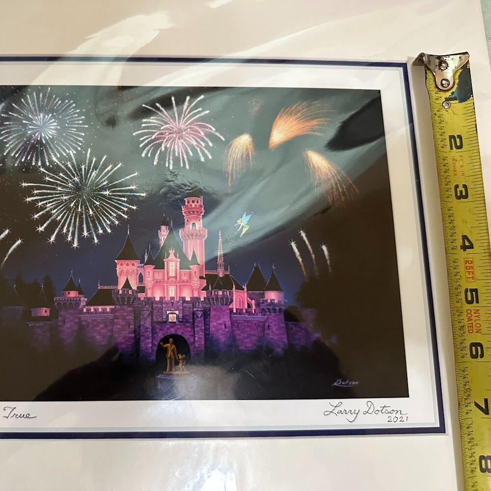 Larry Dotson Dreams Come True Print 2021 Vacation Memories 10 X 8 Sleeping Beau - Picture 6 of 6